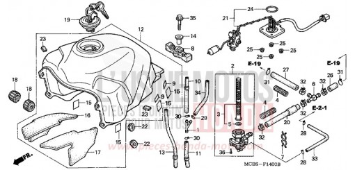 FUEL TANK XL650V2 de 2002